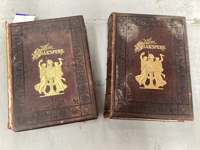 Lot 451 - Two volumes- works of Shakspere edited by Charles Knight