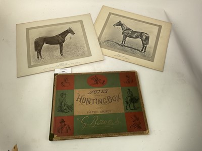 Lot 891 - Victorian volume, Notes from a Hunting Box (Not) in the Shires. Published in 1873 - First Edition