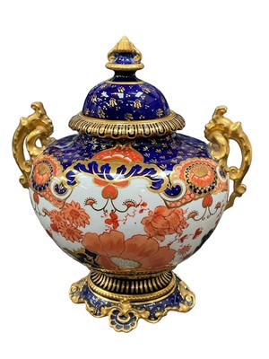 Lot 158 - Royal Crown Derby vase and cover