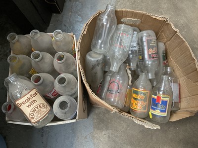 Lot 206 - Collection of vintage milk bottles