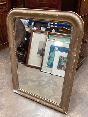 Lot 1251 - 19th century French giltwood and gesso overmantel mirror