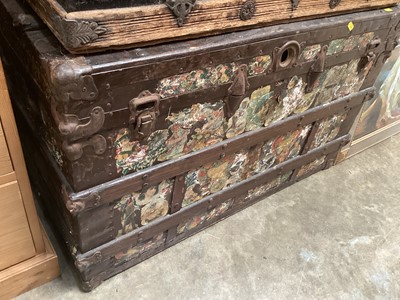 Lot 1248 - Two 19th century cabin trunks