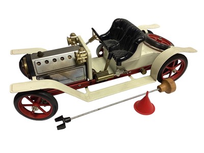 Lot 1878 - Mamod live steam traction engine and touring car.