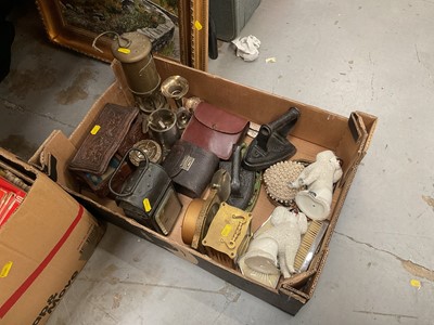 Lot 539 - Miscellaneous group of items to include miner's lamp, etc