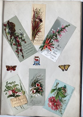 Lot 1509 - Five interesting scrap albums and a Victorian photo album