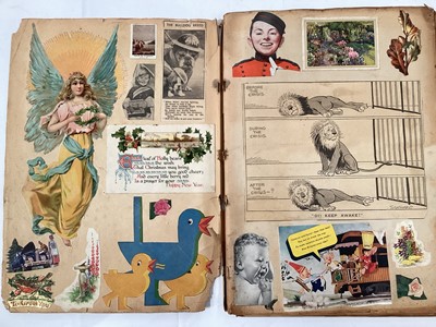 Lot 1509 - Five interesting scrap albums and a Victorian photo album