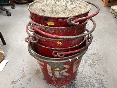 Lot 716 - Five fire buckets