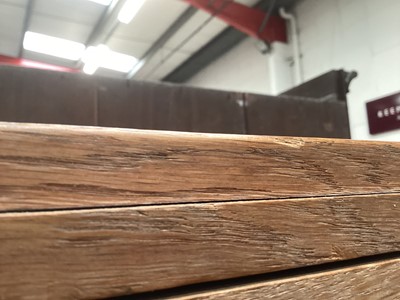 Lot 1231 - Heal style limed oak chest of drawers