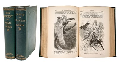 Lot 730 - Charles Darwin - The Origin of the Species, 1882 6th edition, together with The Descent of Man