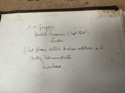 Lot 731 - John Walter Gregory - The Great Rift Valley, 1896 first edition, the author’s own copy, and others