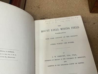 Lot 731 - John Walter Gregory - The Great Rift Valley, 1896 first edition, the author’s own copy, and others