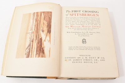 Lot 732 - Polar Interest: Sir Martin Conway Conway - The First Crossing of Spitsbergen, 1897 first edition