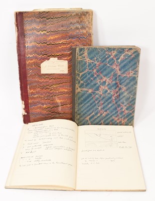 Lot 733 - A hand written notebook, apparently by notable explorer and geologist John Walter Gregory