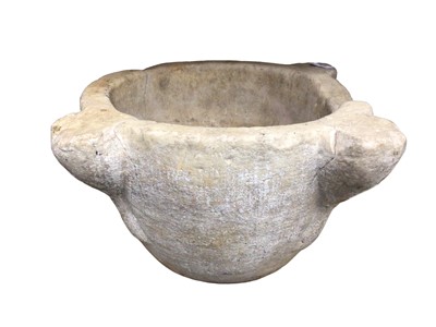 Lot 1280 - Very large Medieval Continental marble mortar