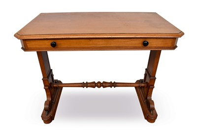 Lot 1328 - 19th century satin birch hall table