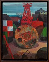 Lot 1311 - Henry Collins (1910 - 1994), oil on canvas -...
