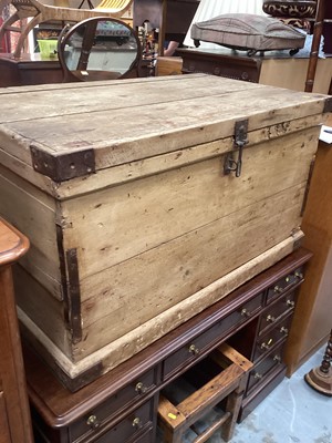 Lot 1259 - Victorian pine tool chest