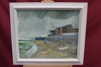 Lot 1312 - Ronald Ronaldson (1919 - 2015), oil on board -...