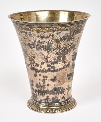 Lot 260 - 18th century Swedish silver beaker