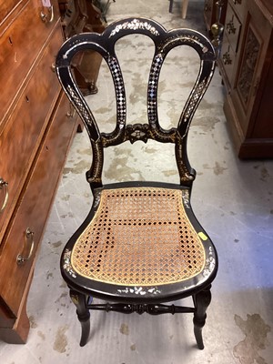 Lot 1382 - Victorian paper maché chair