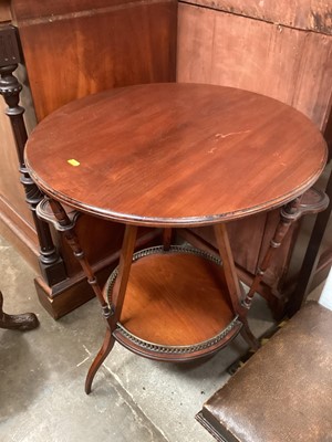 Lot 1285 - Unusual Victorian circular table with three swivel coasters