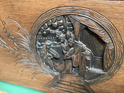 Lot 1278 - Chinese carved camphor wood chest
