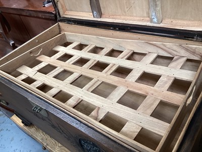 Lot 1278 - Chinese carved camphor wood chest