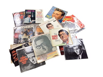 Lot 2210 - Group of records including Billy Fury, Buddy Holly, etc