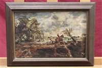 Lot 1317 - After John Constable, oil on board - The...