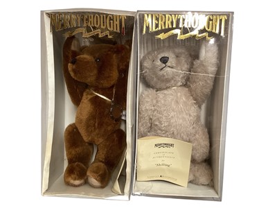 Lot 1823 - Merrythought boxed bears including Ha Penny, Penny, Thrupennce, Shilling, V & A Museum