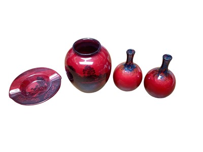 Lot 1112 - Group of Royal Doulton Flambé