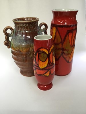 Lot 1113 - Group of Poole Pottery vases, dishes etc