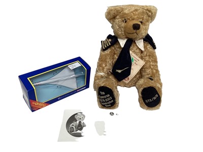 Lot 1826 - Compton & Woodhouse Bear Concorde 2003 Celebration and The Anniversay Heirloom Bear, Franklin Mint Tiny Tim and Dean's 2000 Henry and 2003 Dominic.