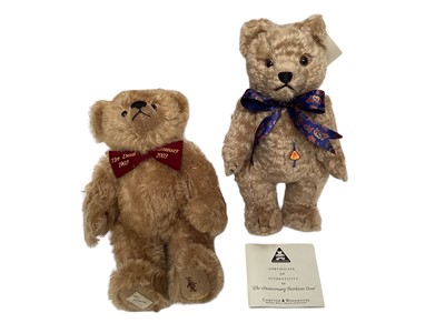 Lot 1826 - Compton & Woodhouse Bear Concorde 2003 Celebration and The Anniversay Heirloom Bear, Franklin Mint Tiny Tim and Dean's 2000 Henry and 2003 Dominic.