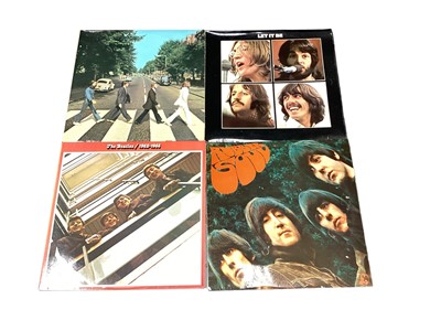 Lot 2216 - Box of records including The Beatles