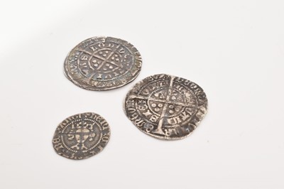 Lot 410 - G.B. - Mixed silver hammered coinage to include Henry V class G Penny London