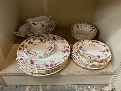 Lot 279 - Minton Ancestral pattern dinner service- 27 pieces