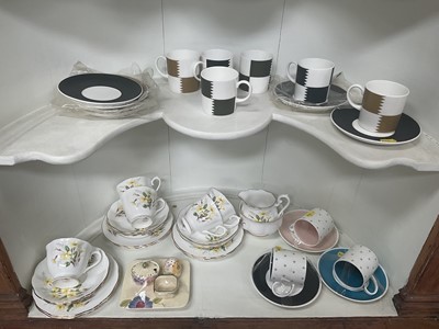 Lot 759 - Royal Albert Friendship Series Primrose pattern tea ware, Susie Cooper coffee cans and saucers etc