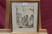 Lot 1338 - Henry William Bunbury (1750 - 1811), ink and...