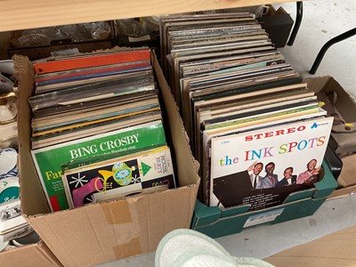 Lot 457 - Two boxes of assorted LP records