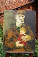 Lot 1063 - *Glyn Morgan (1926 - 2015), oil on board -...