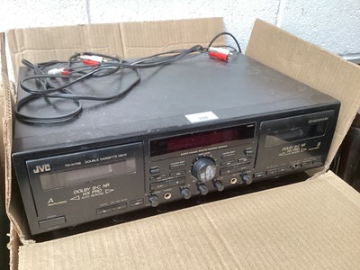 Lot 350 - Sony Source Direct Circuit F211, Pioneer CD player PD-204, JVC double cassette deck TD-W708 and pair of Celestion 3 MKII speakers