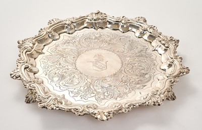 Lot 270 - William IV silver salver