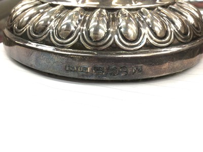 Lot 273 - Pair of Georgian telescopic silver candlesticks