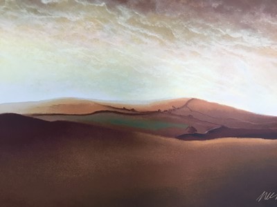 Lot 62 - Mackenzie Thorpe (1956-) 'Through Til Dawn', limited edition print, 49cm x 113cm, framed