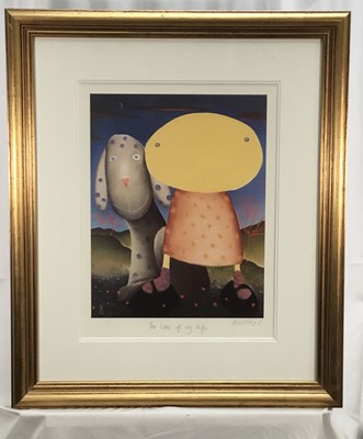 Lot 30 - Mackenzie Thorpe (1956-) 'The love of my life', limited edition print, signed in pencil, framed and glazed