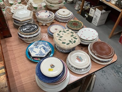 Lot 477 - Collection of Victorian and later ceramic teapot stands.