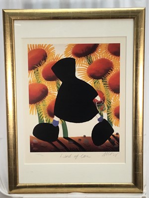 Lot 31 - Mackenzie Thorpe (1956-) 'Land of Love', pencil signed limited edition print, 45cm x 38cm, framed and glazed