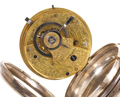 Lot 547 - George III silver pocket watch with fusee movement by John Carswell, Cornhill, Ipswich, signed and numbered 534. Hallmarked London 1815