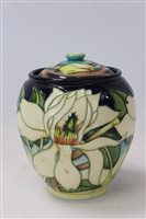 Lot 2010 - Moorcroft pottery jar and cover with stylised...